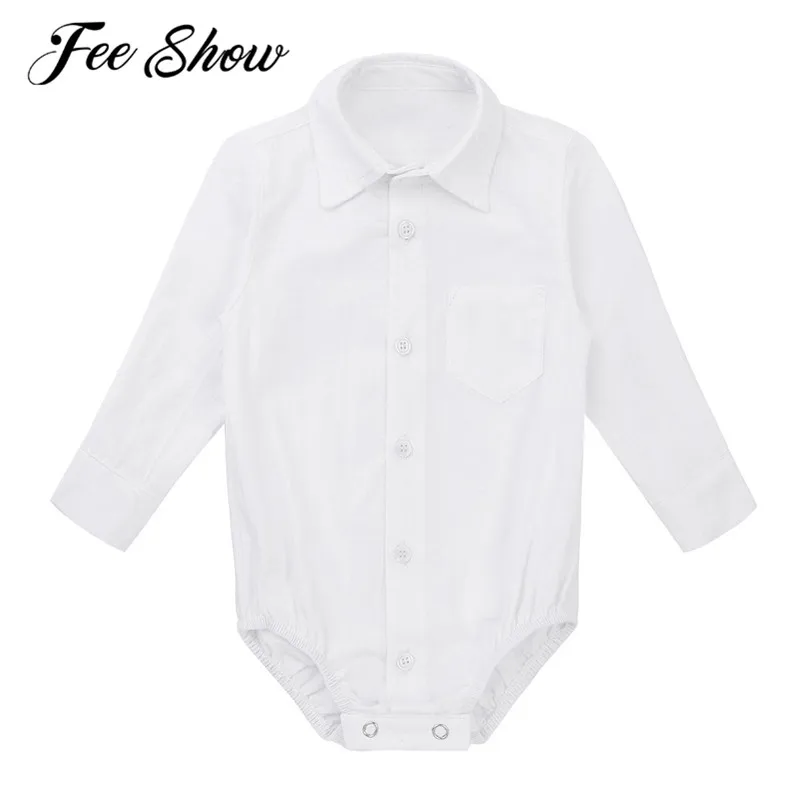 

Infantil Baby Boys Long Sleeves Little Brother Gentleman Shirt Romper Handsome Jumpsuit for First Birthday Baby Boys Clothing
