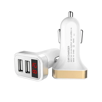 5V 2.1A LCD Dual USB C Smart Auto Car Phone Charger Charging For Google Pixel 3 XL 2 3XL Pixel3 2XLCable Cellphone TypeC Adapter