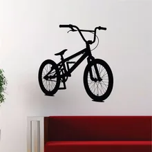 BMX байкерские наклейки на стену для детей комнаты мальчики девочки гостиная украшения для дома Спорт плакат с велосипедом плакат Виниловые стены искусства