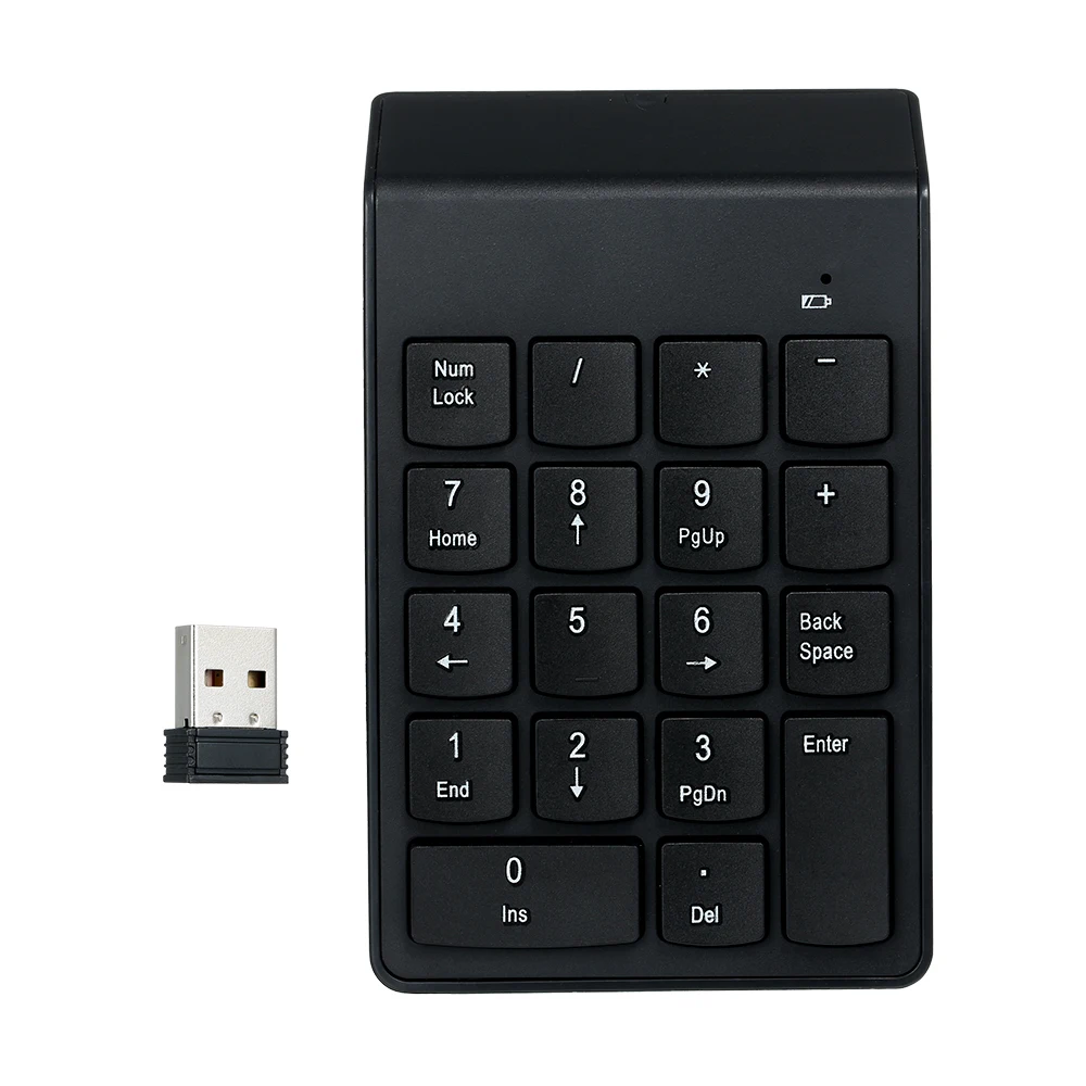 18 Keys Fashionable Low Noise Mini Numeric Keypad Waterproof 2.4G Wireless ABS material Computer Peripherals