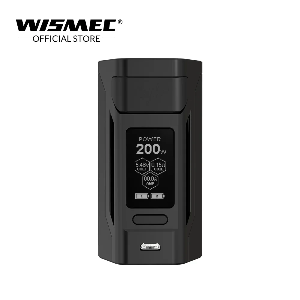 [USA Warehouse] Original Wismec Reuleaux RX2 20700 Mod 1.3inch display RX Mod Box 200w Electronic cigarette vape mod box