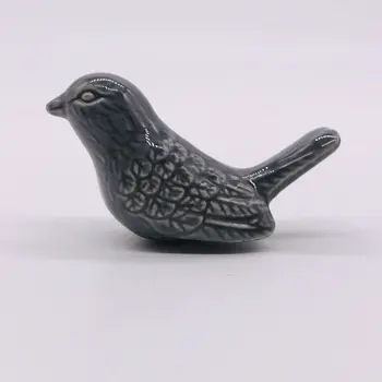 

8x European Design Pull Handles Furniture Accessories Grey pigeon Ceramic Door Cabinet Knob Drawer Pull Handles Kids Room Decor