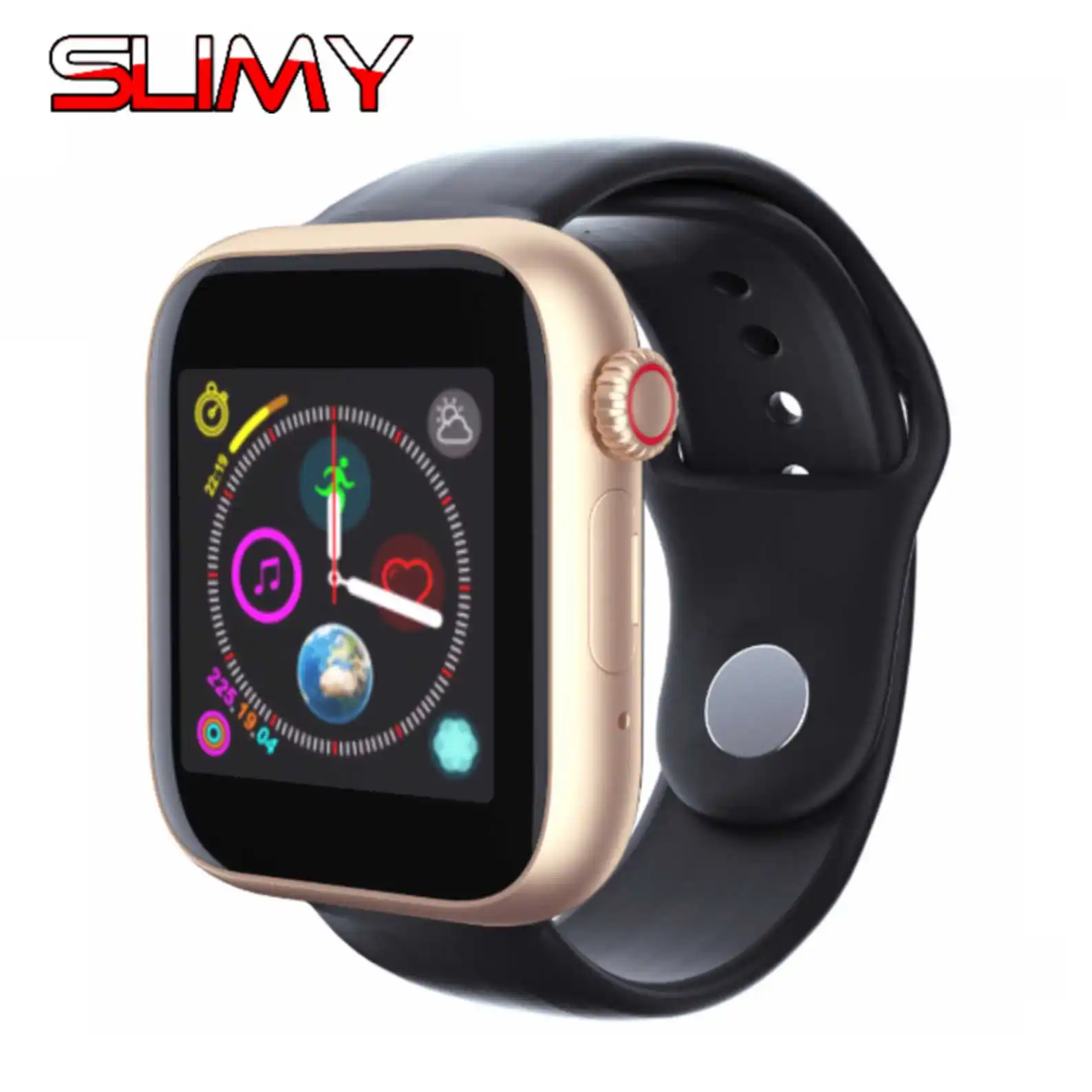 

Slimy Bluetooth Smart Watch Men Women Kids With Changed Strap Touch Screen 2G Sim TF Card Camera Smartwatch for Android Phone