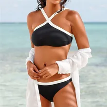 Летние пляжные купальники с вырезами, женские купальники, два предмета, пуш-ап купальник бикини с мягкими чашечками, купальный костюм, монокини