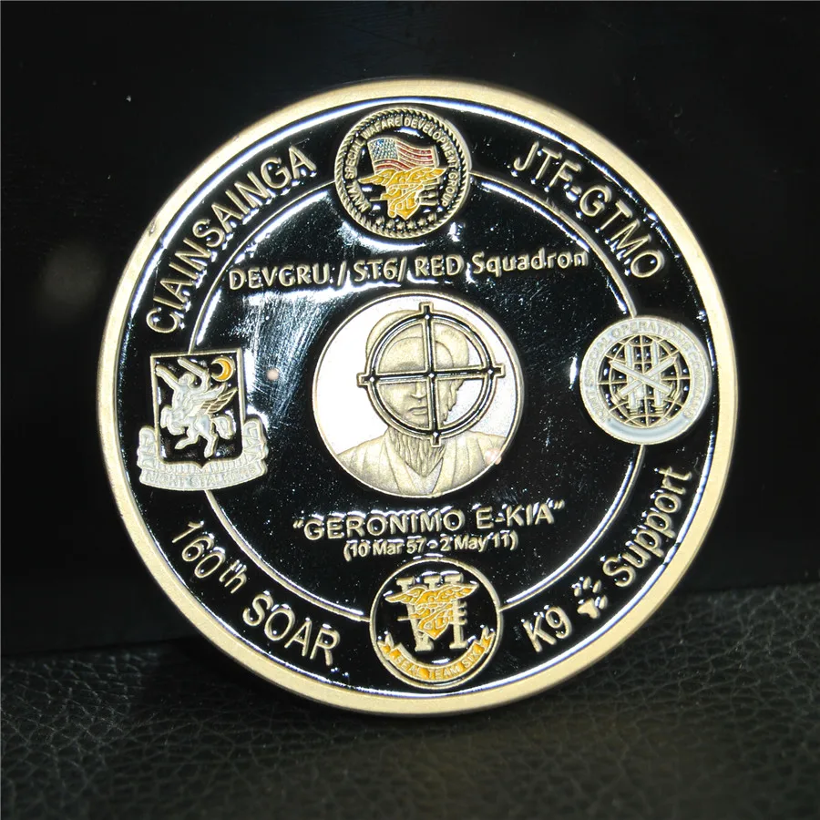Operation NEPTUNE SPEAR 160th SOAR SEAL Team 6 Navy Commemorative Challenge Coin (23)