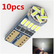 10 шт. T10 светодиодная лампочка в машину 194 T10 светодиодный Canbus t10 15 SMD 4014 автомобиль светодиодный световой сигнал парковка для укладки противотуманных фар