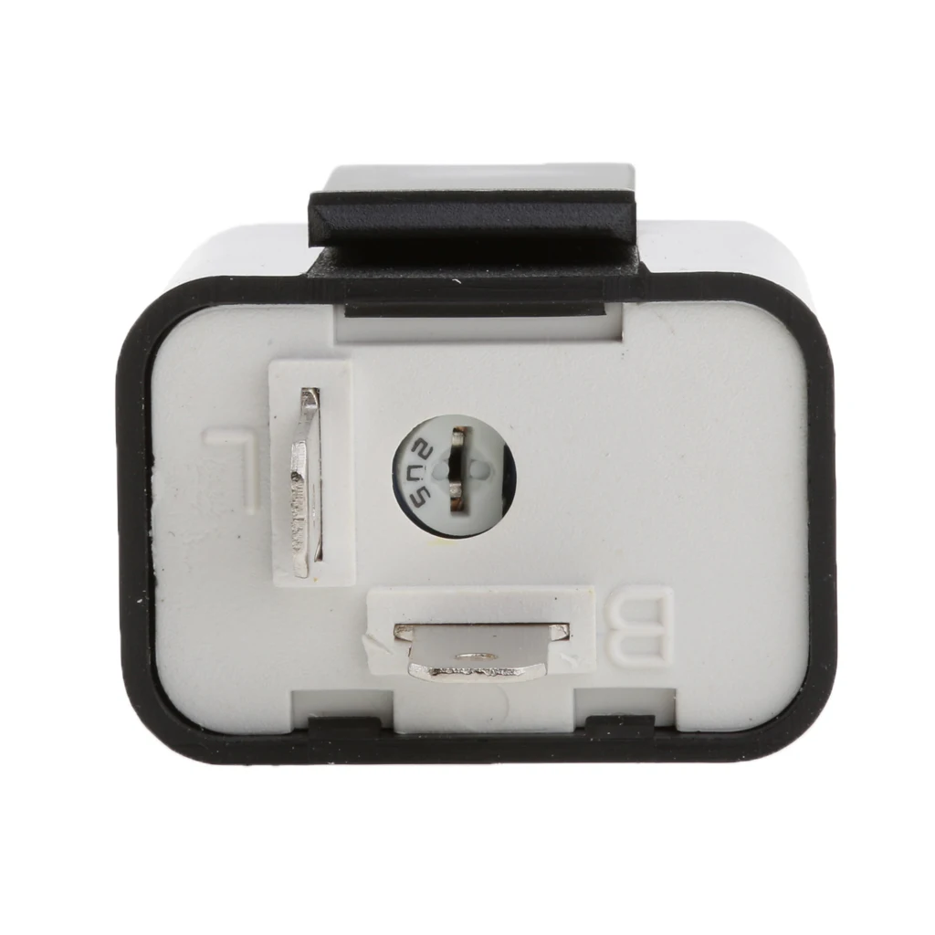 DC 12V  2-Pin Adjustable LED Indicator Electronic Flasher Relay  Turn Signal Indicator for Motorcycle Motorbike fix Black