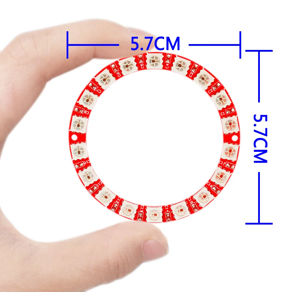 

KEYES WS2812 18bit Full Color RGB Module Circular Board (Red PCB)