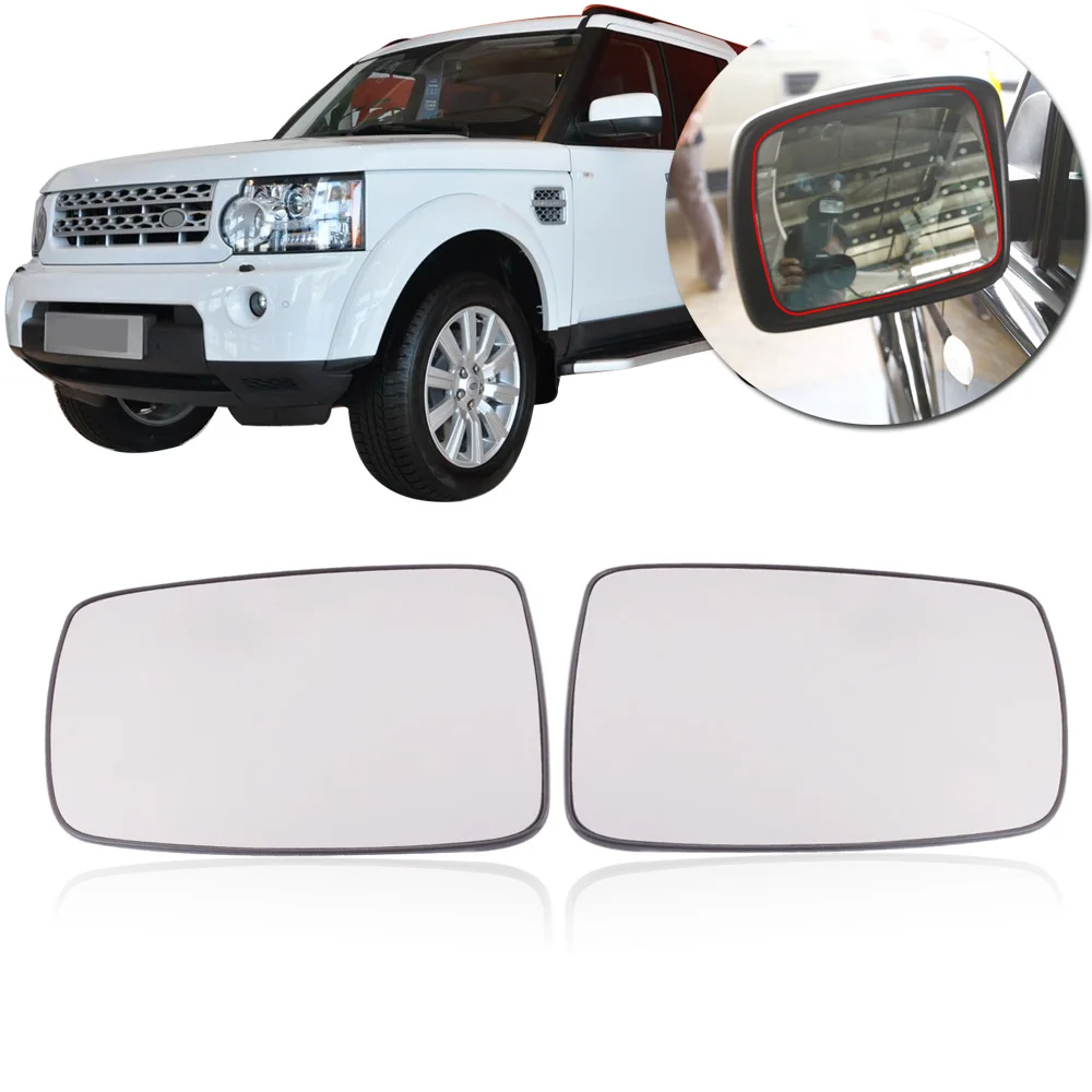 

CAPQX 1Pair Outer Rearview Mirror Glass with heating For Land Rover LR2 LR3 LR4 Freelander 2 Discovery 3 4 Range Rover Sport