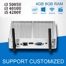 Mini PC Windows 7 Intel Core i3 5005U 4010U i5 Mini Computer 4200Y Fanless Office Desktop Computer With WIFI NIC HTPC HDMI