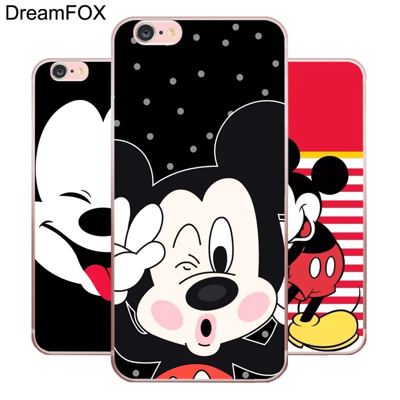 DREAMFOX M261 Mickey Mouse Minnie Soft TPU Silicone Case