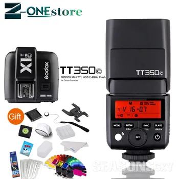 

GODOX TT350C Flash Speedlite 2.4G TTL GN36 Wireless X System+X1T-C Flash Transmitter for Canon Mirrorless digital Cameras