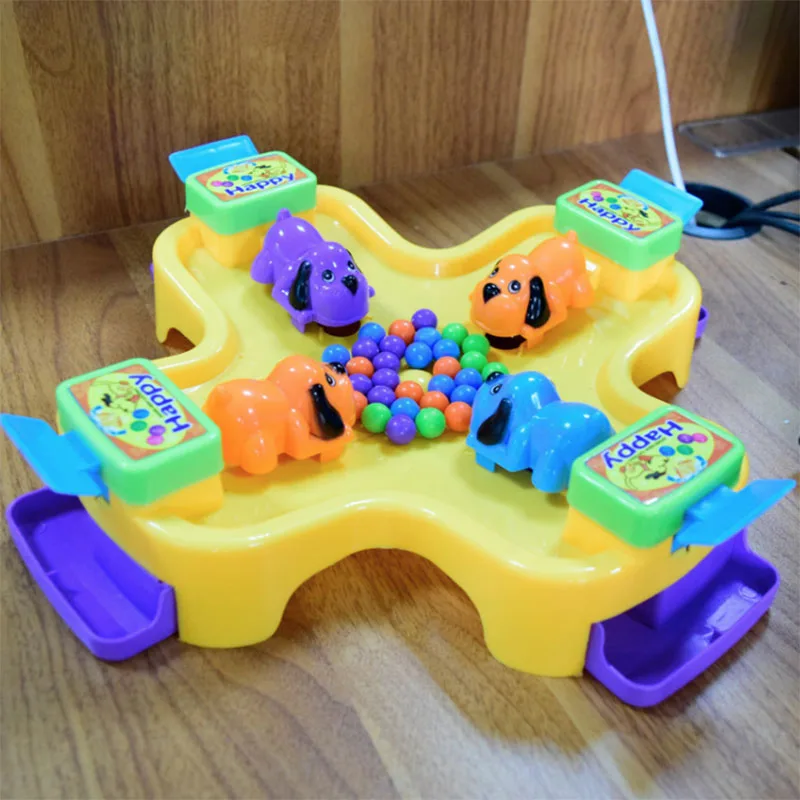 Creative Parent-Child Interaction intelligence Toy Table Games Dog Eating Beans Gift For Baby Child