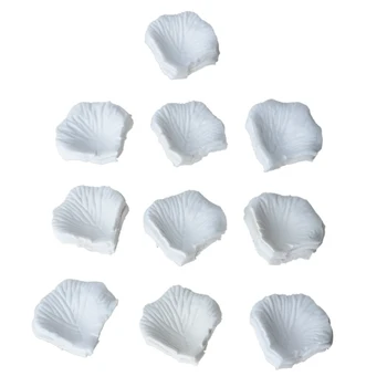

Best selling 1000 PCS Fabric Silk Flower Rose Petals Wedding Party Decoration White