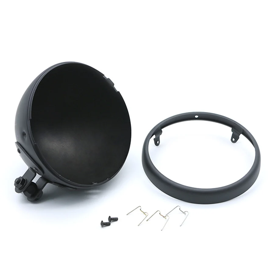 

7 inch Motorcycle Lamp housing Headlight accessories Black Aluminum alloy Universal
