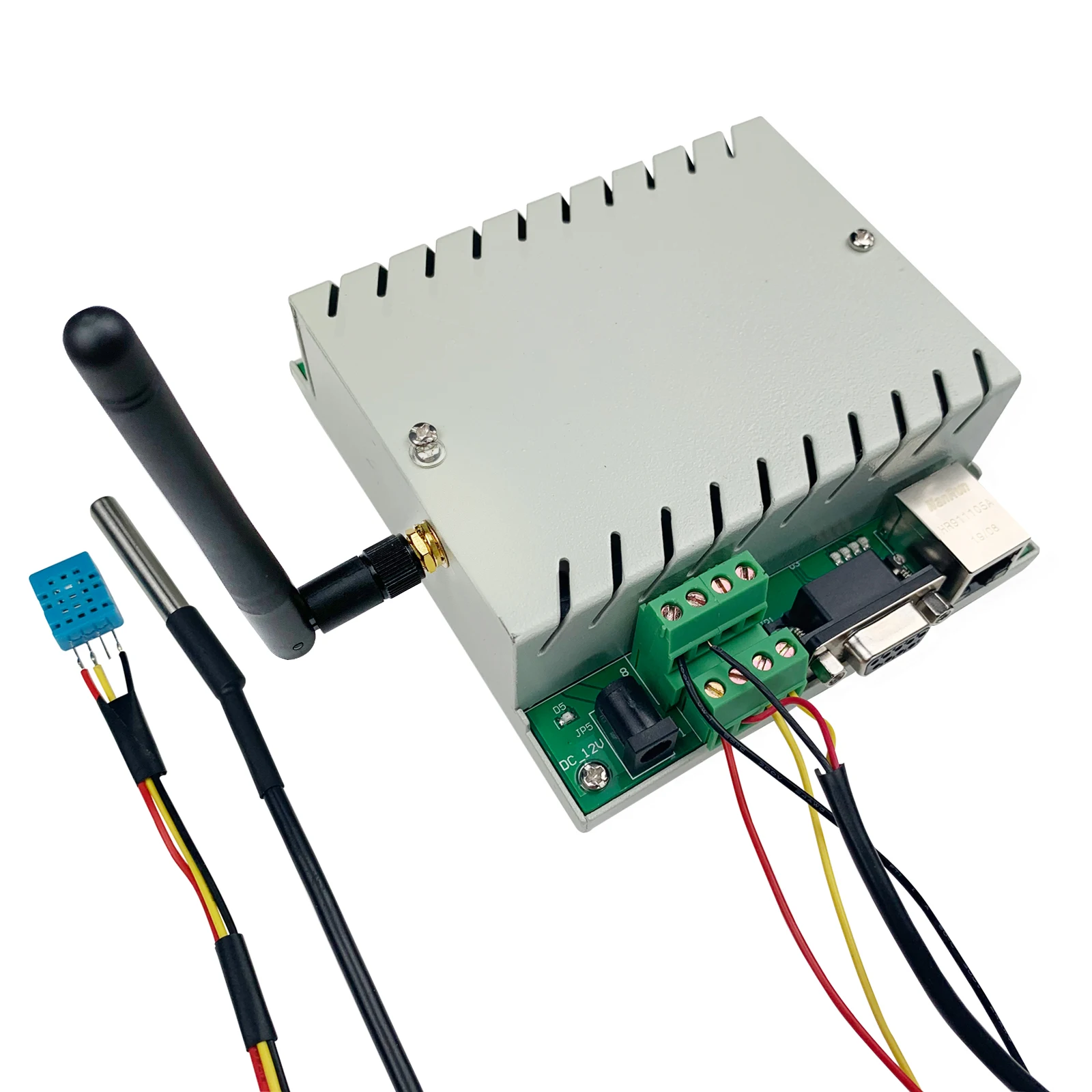 Wi Fi Беспроводной датчик температуры и влажности контроллер Ethernet RS232 передатчик