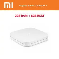 Оригинальный Xiaomi Mi4 Bluetooth Голос Управление ТВ Box Amlogic S905L 2 Гб Оперативная память + 8 GB Встроенная память 2,4G Wi-Fi BT4.1 + EDR поддерживает 4 K HDR H.265