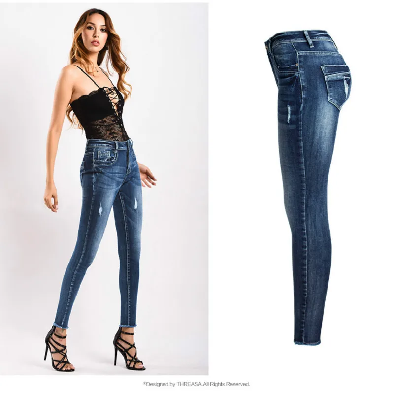 Aphrodite High Waisted Jeans for Women Solid Basic Womens Stretch Jeans
