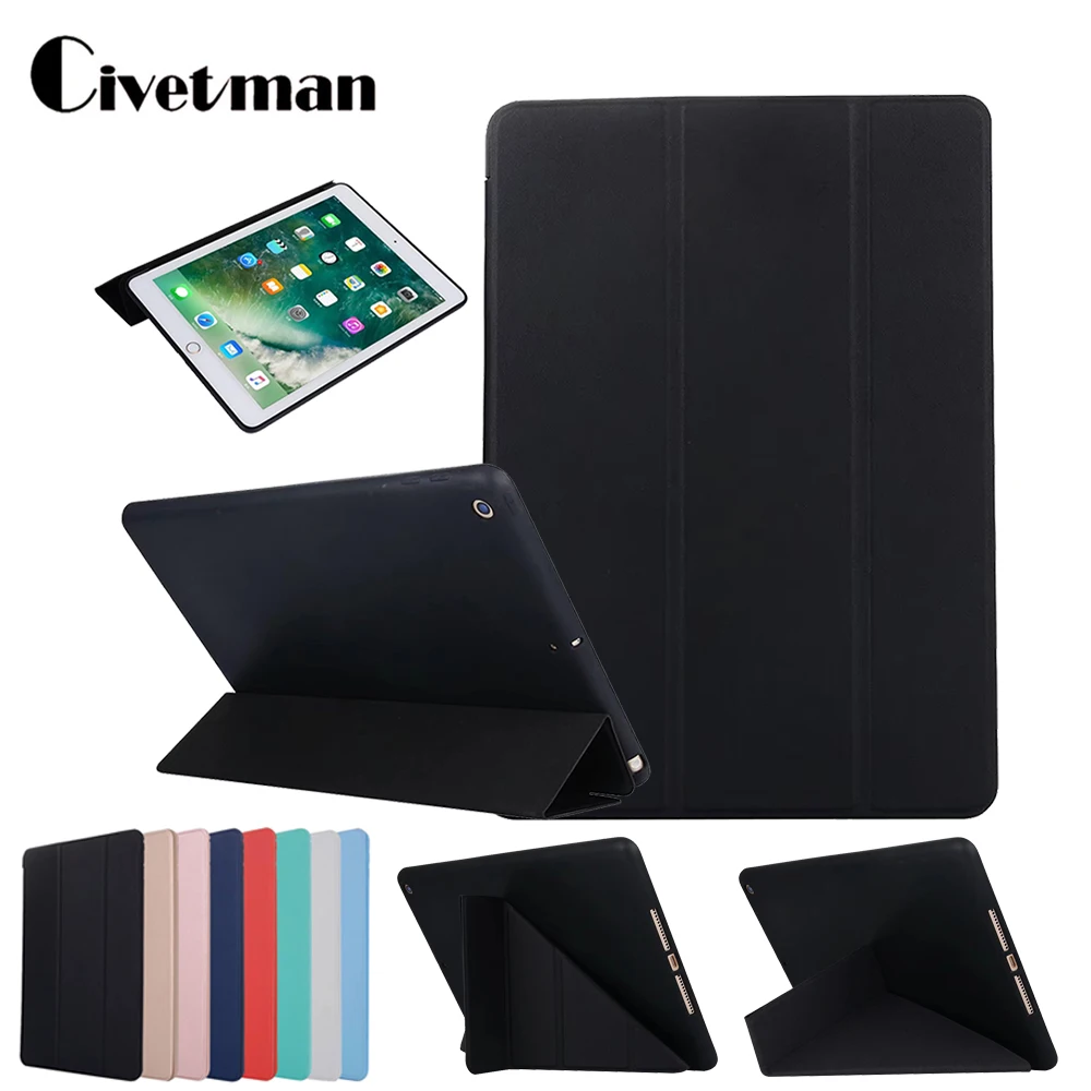 Чехол для нового iPad 9 7 дюйма 2017 2018 выпуск модели A1822 A1823 A1893A1954 Мягкий силиконовый