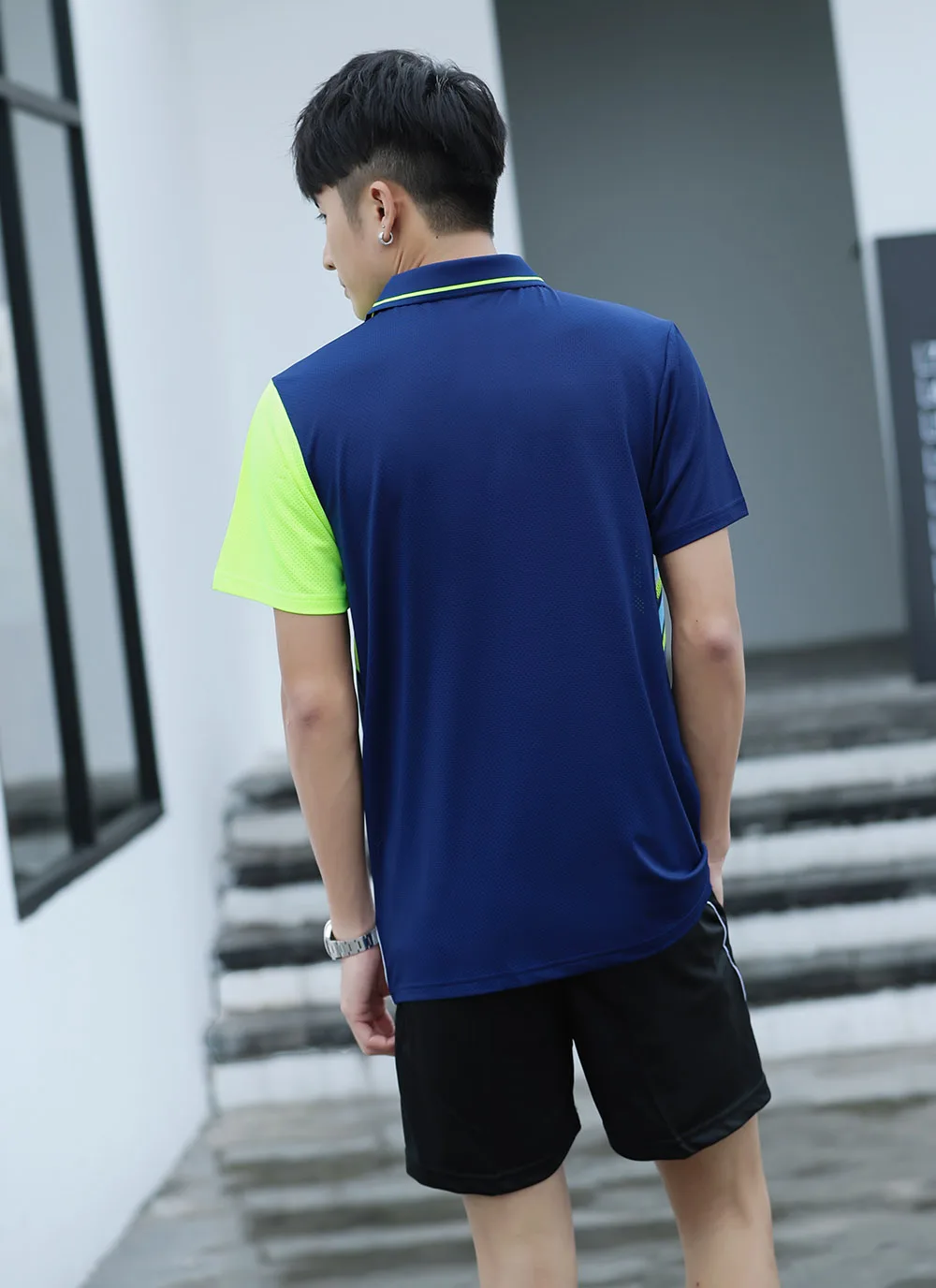 Рубашка для бадминтона с бесплатной печатью Мужская/Женская, спортивная одежда для бадминтона, рубашка для настольного тенниса, теннисная футболка AY100
