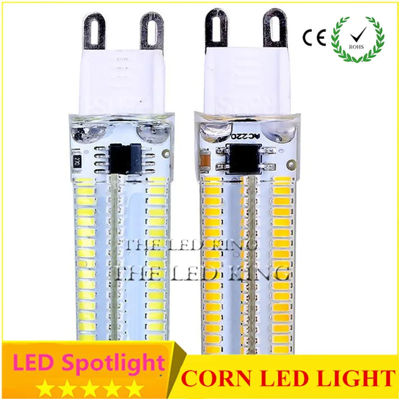 Супер яркий 220V 240V SMD 3014 Светодиодный G9 кукурузы светильник лампы 7 Вт 9 12 15 21 48 64 96 104 152 светодиодный s 360