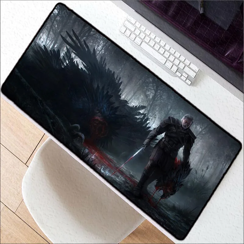 

Mairuige 90X40cm High-definition Printing Speed Big Mouse Pad Mat Washable Gaming Locking Edge Mousepad The Witcher 3 Wild Hunt
