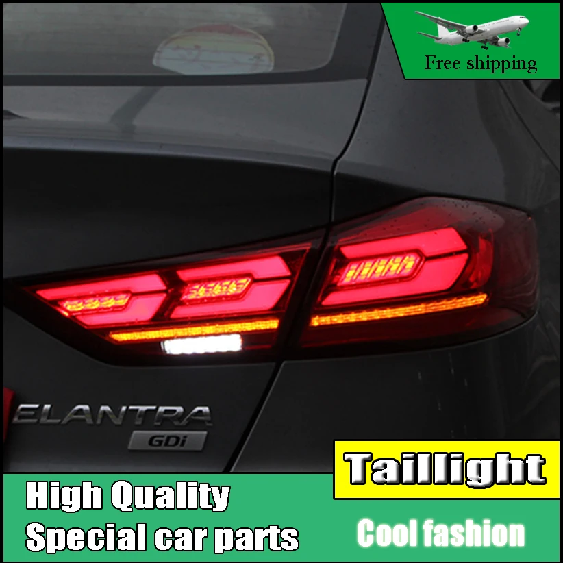 

Car Styling Tail Lamp For Hyundai Elantra LED Dynamic Signal Taillight 2017 2018 Driving Brake Reverse Rear Lamp Car Accessories