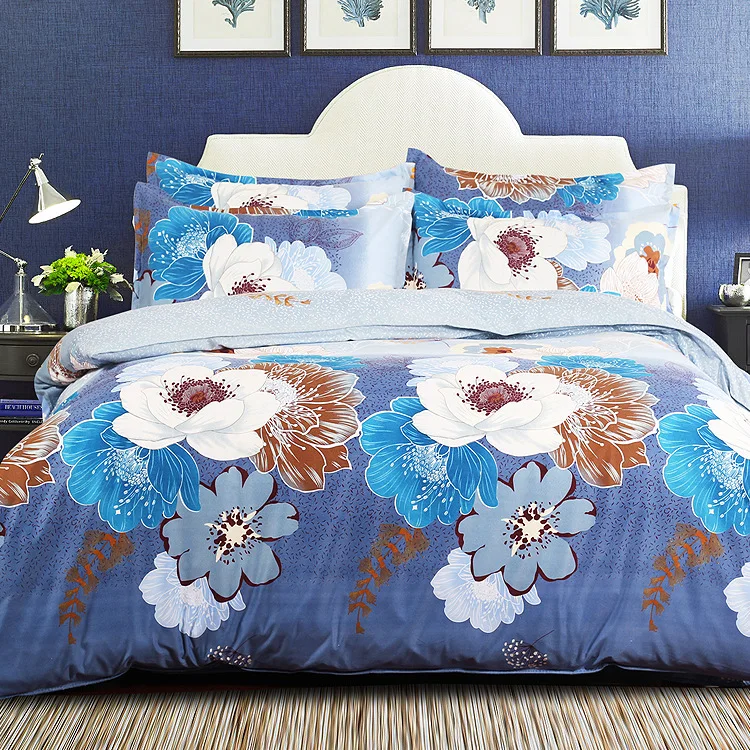 

Free Shipping Modern Style Cotton Polyester Duvet Cover Set Bed Sheet Pillow case King Size Super Soft Bedding Sets CZ133