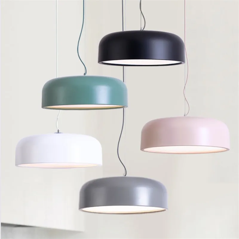 

Modern Double Dimmer LED Pendant Light Fixtures Nordic Design Color Hanging Lamp Deco Home Dining Room Lights Pendant Lighting