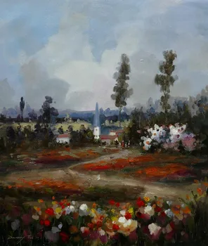 

Hand Painted Impressionist Landscape Oil Painting Snow Painting Winter Home Decoration Wall Art Drop Shipping