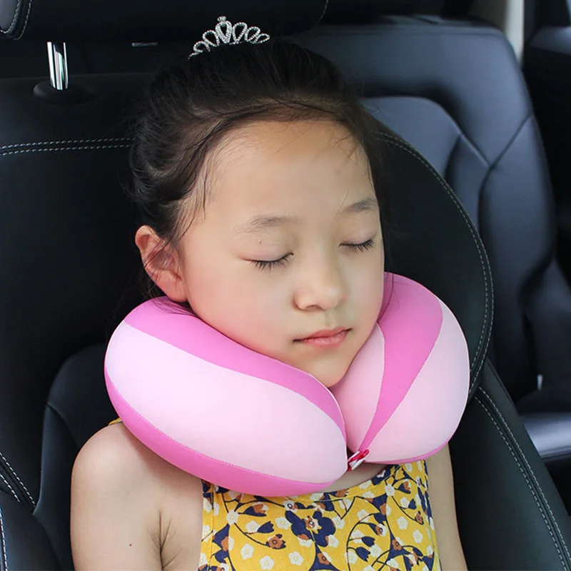 Baby Pillow For Newborns Travel Neck Pillow U-Shape For Car Headrest Air Cushion Children Car Seat Head Support Infant Baby 2