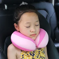 Baby Pillow For Newborns Travel Neck Pillow U-Shape For Car Headrest Air Cushion Children Car Seat Head Support Infant Baby 2