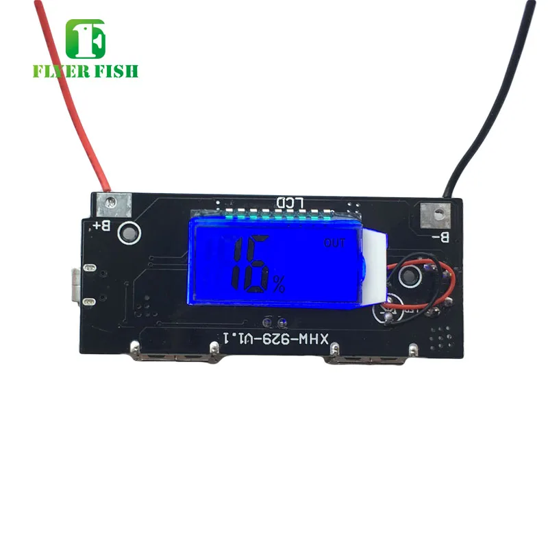 DIY 6 Charge LCD Screen 18650 Mobile Power Box Motherboard Kit Power