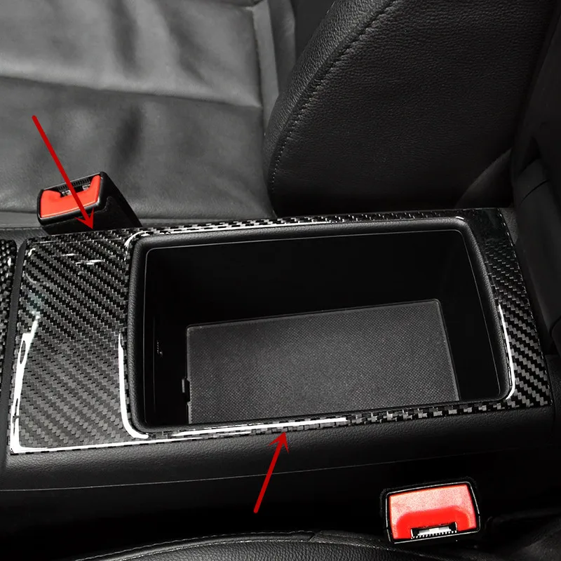 

Carbon Fiber Center Console Armrest Storage Box Panel Decoration Cover Trim For Audi A3 8V 2013-2018 Car Interior Accessories