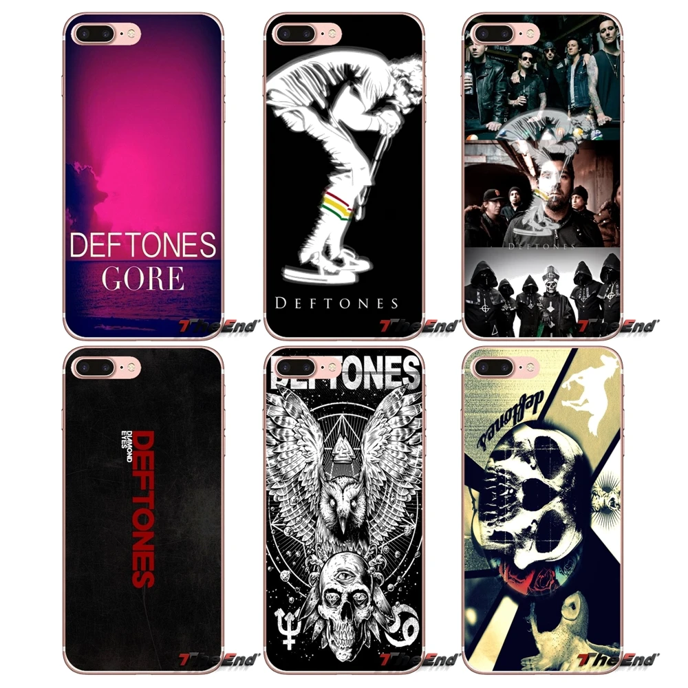 Для Samsung Galaxy S3 S4 S5 MINI S6 S7 edge S8 Plus Note 2 3 4 5 Grand Core Prime Skull Rose Deftones Сова музыкальная лента