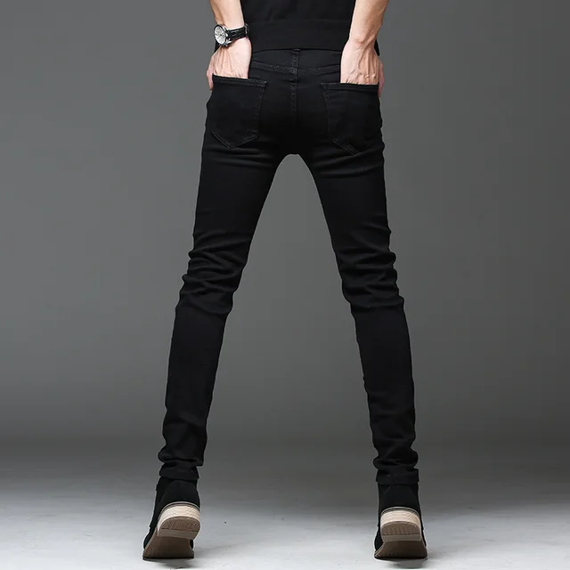 Batmo 2021 New Arrival High Quality Casual Slim Elastic Black Jeans Men Men S Pencil Pants Skinny Jeans Men 2108 Jeans Aliexpress