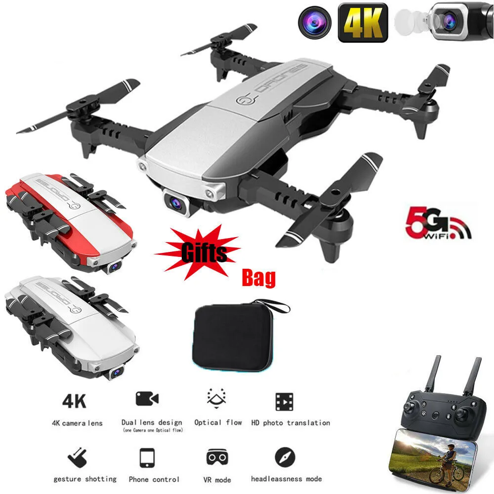 

RCtown Drone x pro 5G Selfie WIFI FPV with 4K HD Dual Camera Foldable RC Quadcopter