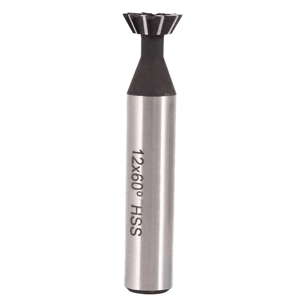 

1 Pcs 45 60 Degree HSS Straight Shank Dovetail Slot Cutter End Mill CNC Bit Machining Dovetail Groove Cutter 10-35mm Optional