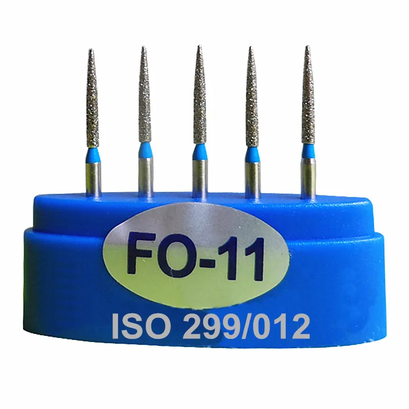 15Pcs Dental Diamond Burs FO 11 Drill DIA BURS for High Speed Handpiece MediuJm FG 1.6M Dentist