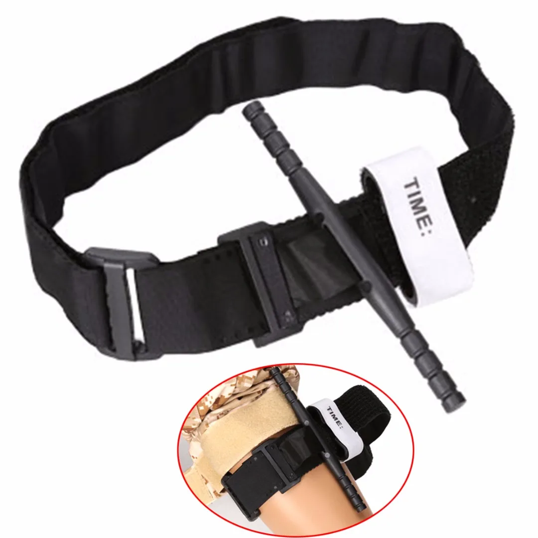 

Mayitr Black Portable Tourniquet Buckle First Aid Medical Tool For Outdoor Hiking Emergency Injury Quick Release Buckle