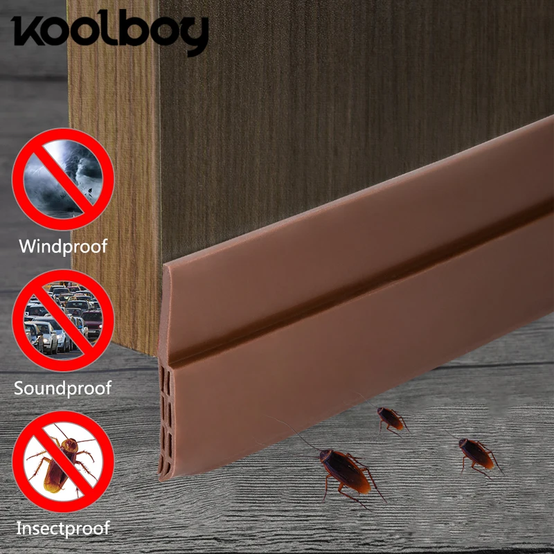 100cm Door Bottom Sealing Silicone Draft Stopper Adhesive Threshold