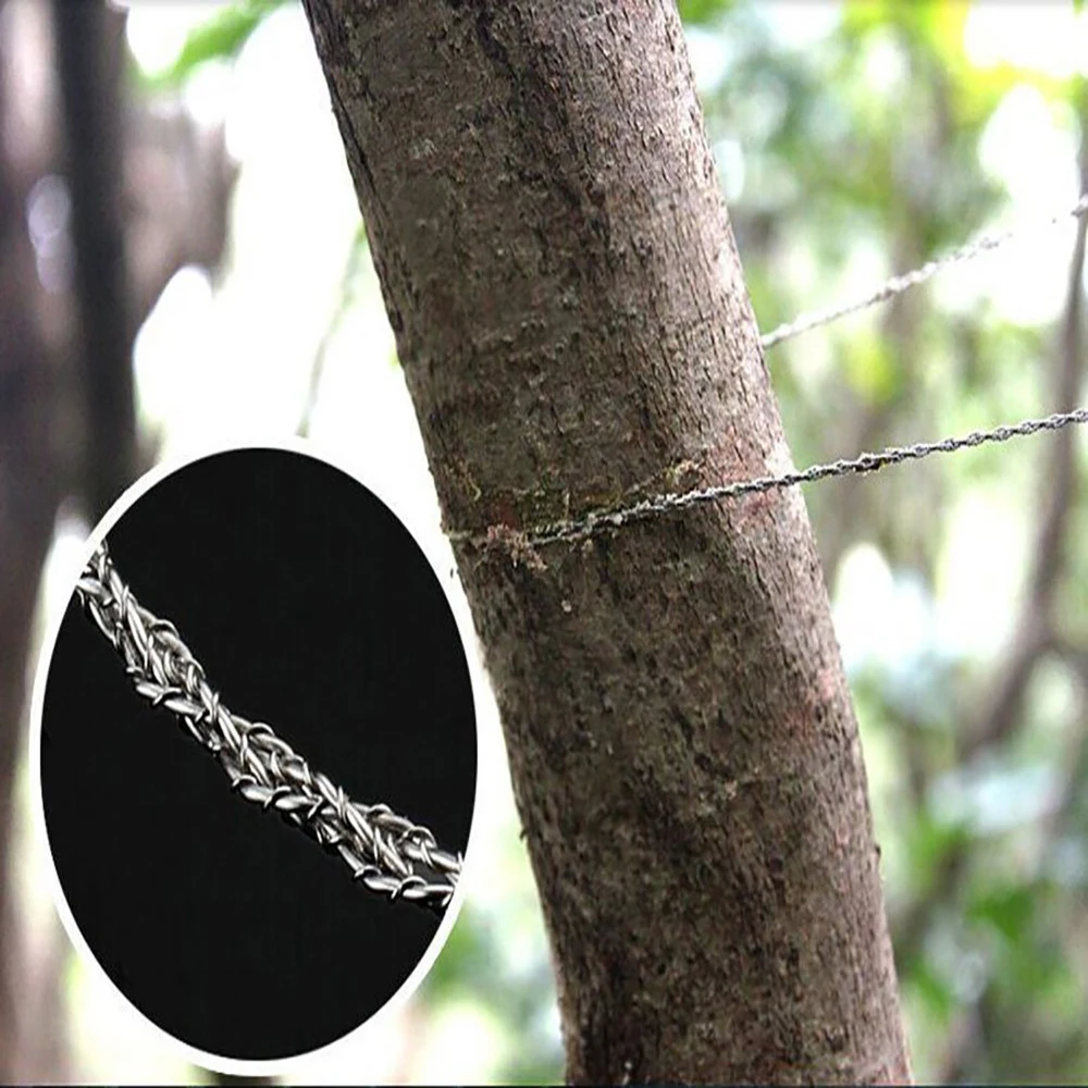 1PCS Stainless Steel Wire Saw Camping Saws Practical Emergency Survival Gear Steel Wire Kits Outdoor Tools with Finger Handle