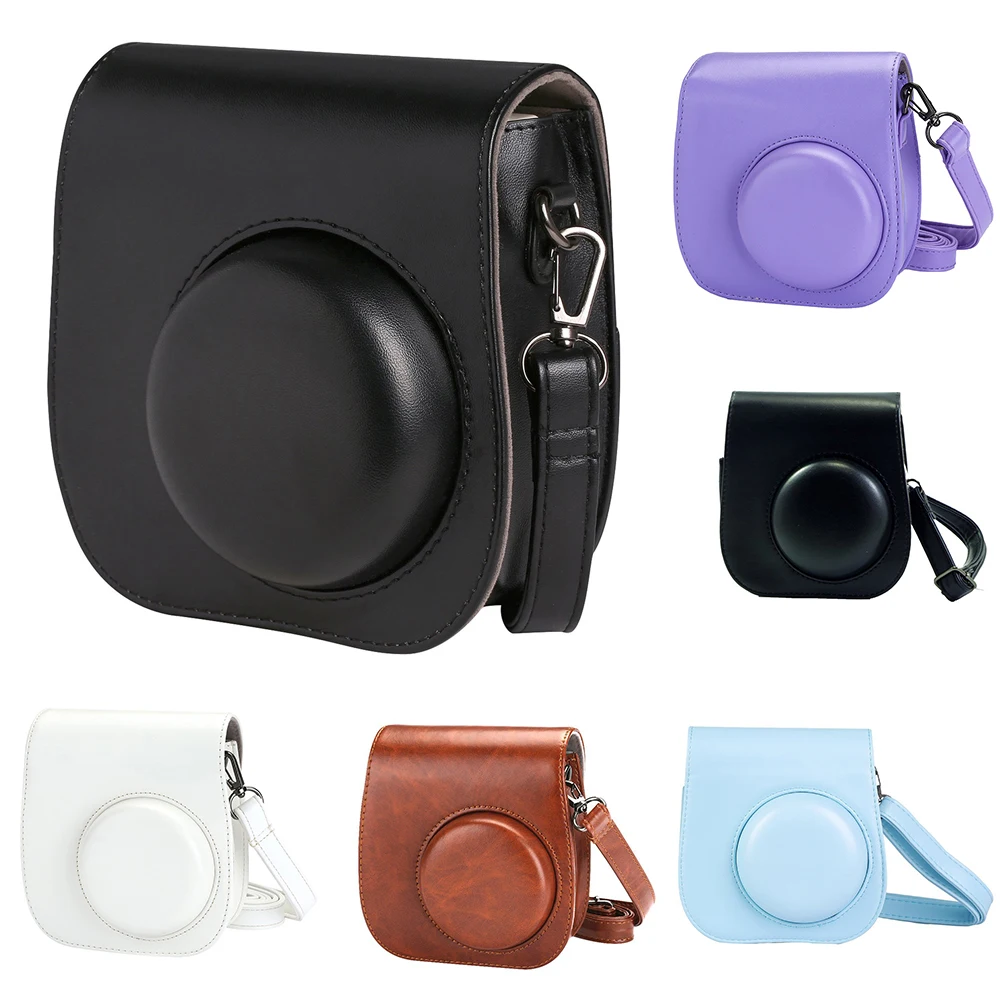 

PU Instant Camera Bag Case For Fujifilm Instax Mini 8/9/8+ Instax Mini 8 Camera Mini 8 Plus 9 With Strap Hard Protective Cover