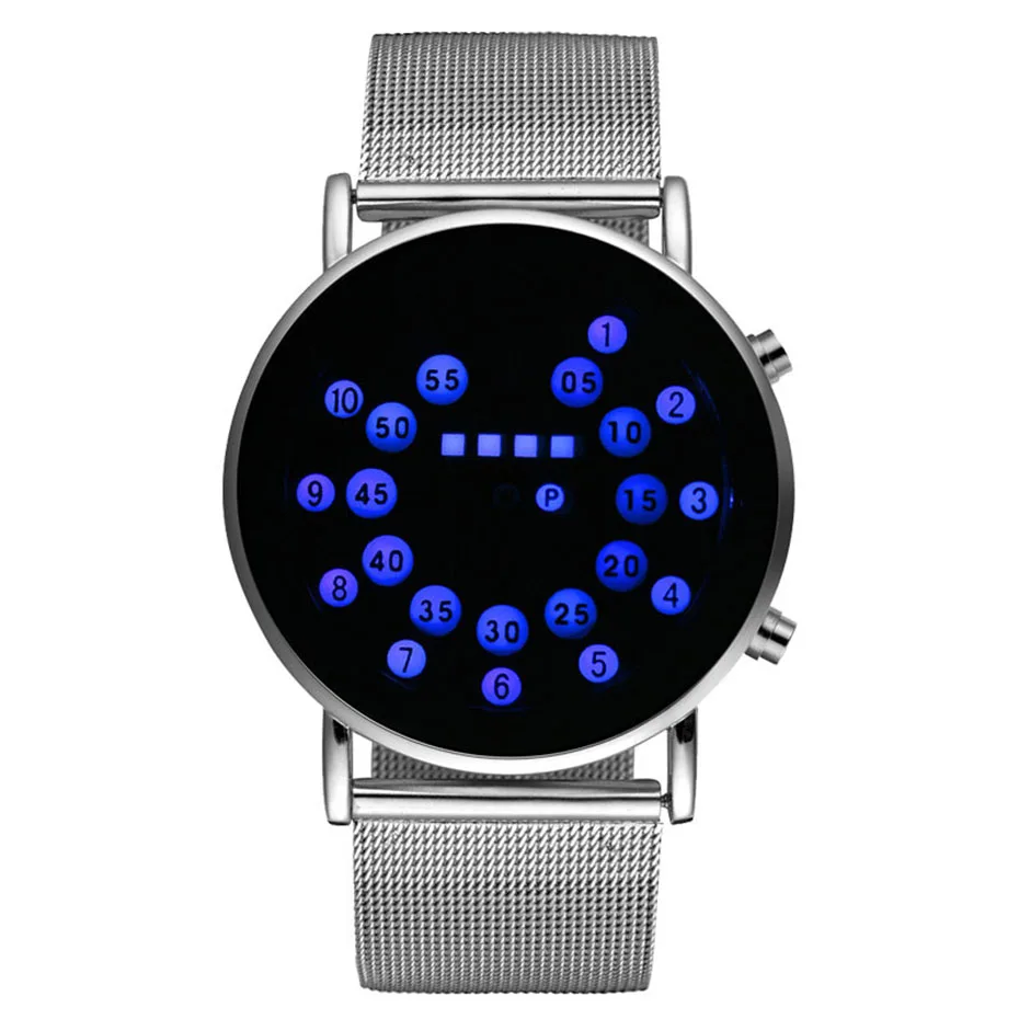 how to set led watch touch screen