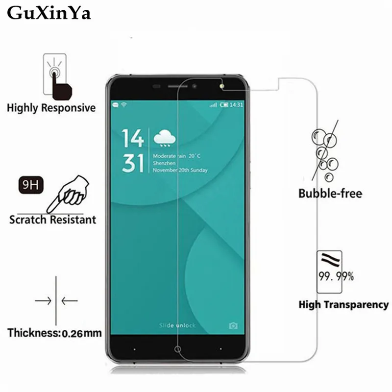 2 шт. закаленное стекло Для Doogee X7 Защитное для экрана против царапин 2.5D X7/X7 Pro