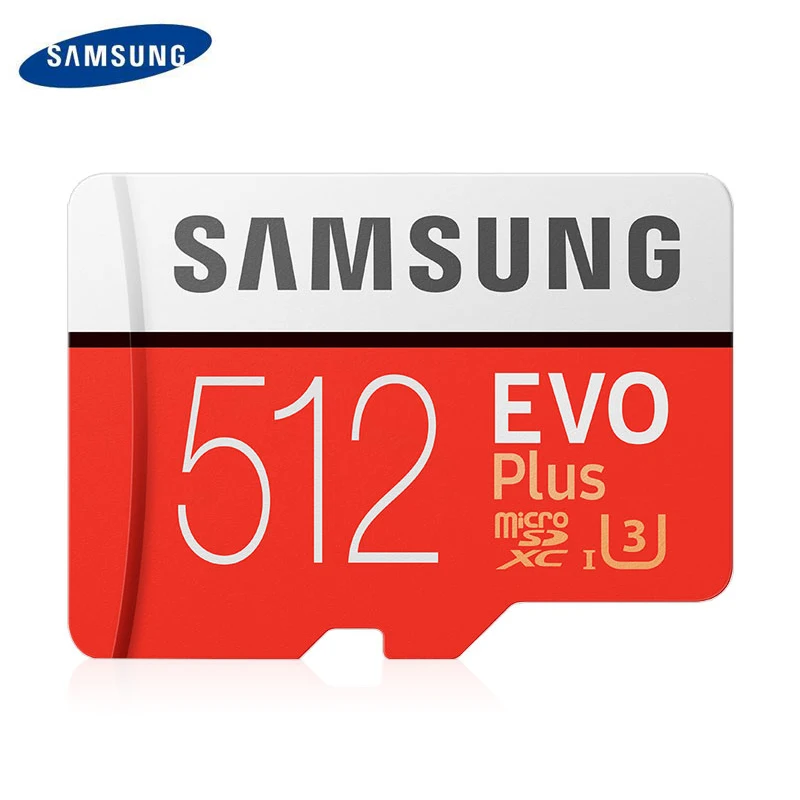 Карта Microsd SAMSUNG 256G 128 Гб 64 ГБ 32 ГБ 16 ГБ 8 ГБ 100 МБ/с./с класс 10 U3 U1 SDXC класс EVO+ Micro SD карта памяти TF флэш-карта - Емкость: R100Mb512G