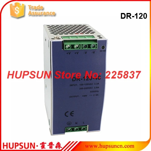 DR 120 fonte din рейка источник 12v 10a 120w 220vAC к DC 24v 5a 48v Промышленный питания светодиодный