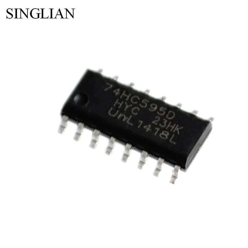 10pcs SMD 74HC595D 8-bit serial register SOP16 IC chip SOP-16 595
