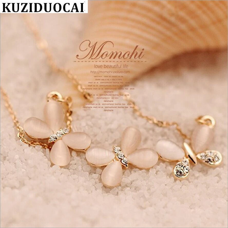 Kuziduocai новые модные ювелирные изделия супер красивые Стразы бабочки опалы Чокеры