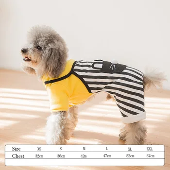 

1pcs Cute Stripes Jumpsuits Cat Dog Shirt Vest Puppy Chihuahua Clothes Pet Dog French Bulldog Puppy Dogs Clothes Pet Supplies